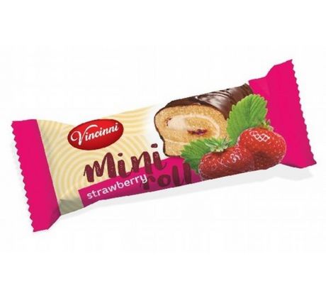 Mini Roll 30g Strawberry