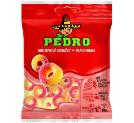 Pedro 80g Broskyňové krúžky