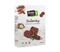 Free Village Sušienky kakaové s kokosom 120g - Akcia!!!