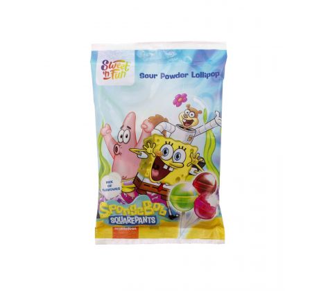 Sponge Bob Sour Powder Lollipop 90g