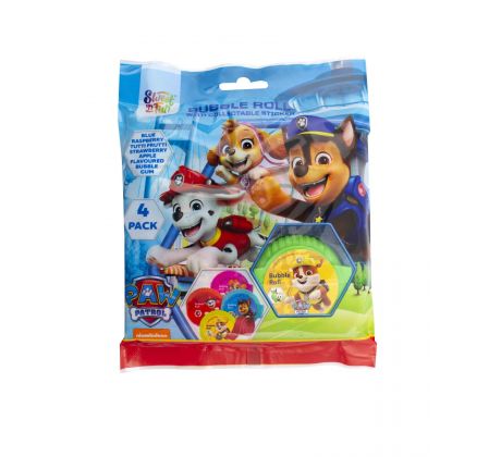 Paw Patrol Bubble Gum Roll 64g 4 Pack